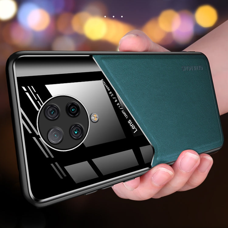 For Xiaomi Redmi K30 Pro All-inclusive Leather + Organic Glass Phone Case with Metal Iron Sheet