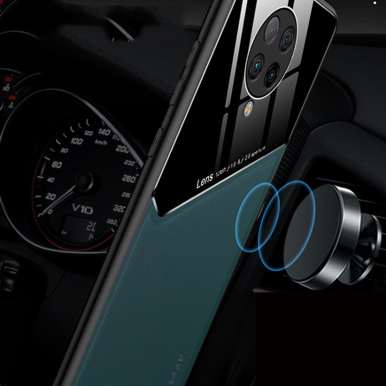 For Xiaomi Redmi K30 Pro All-inclusive Leather + Organic Glass Phone Case with Metal Iron Sheet