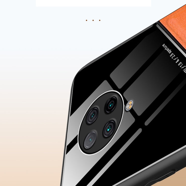 For Xiaomi Redmi K30 Pro All-inclusive Leather + Organic Glass Phone Case with Metal Iron Sheet