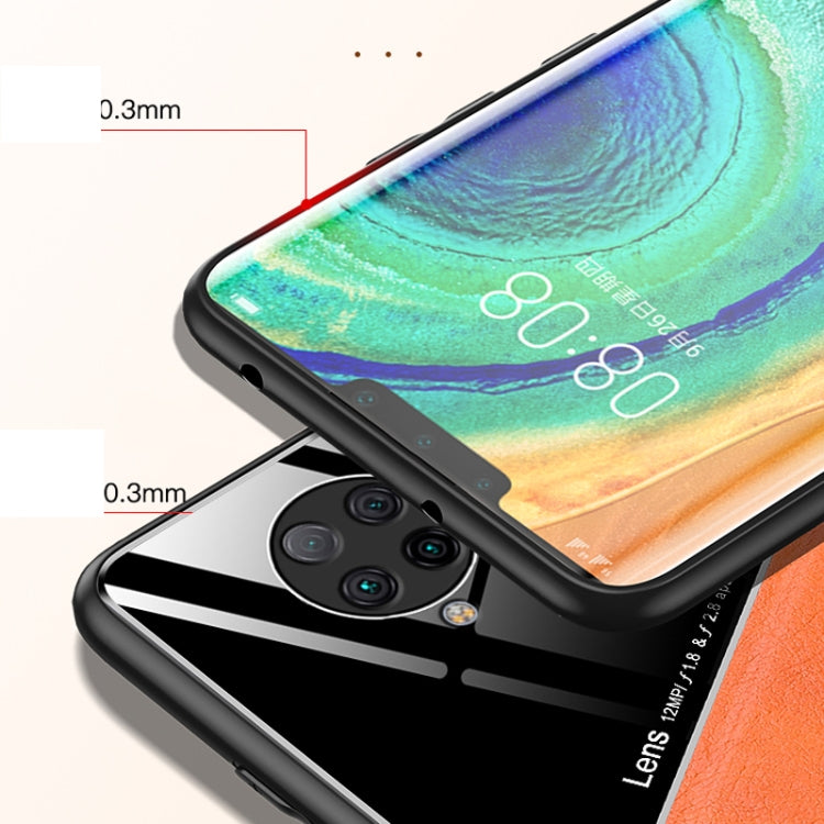 For Xiaomi Redmi K30 Pro All-inclusive Leather + Organic Glass Phone Case with Metal Iron Sheet