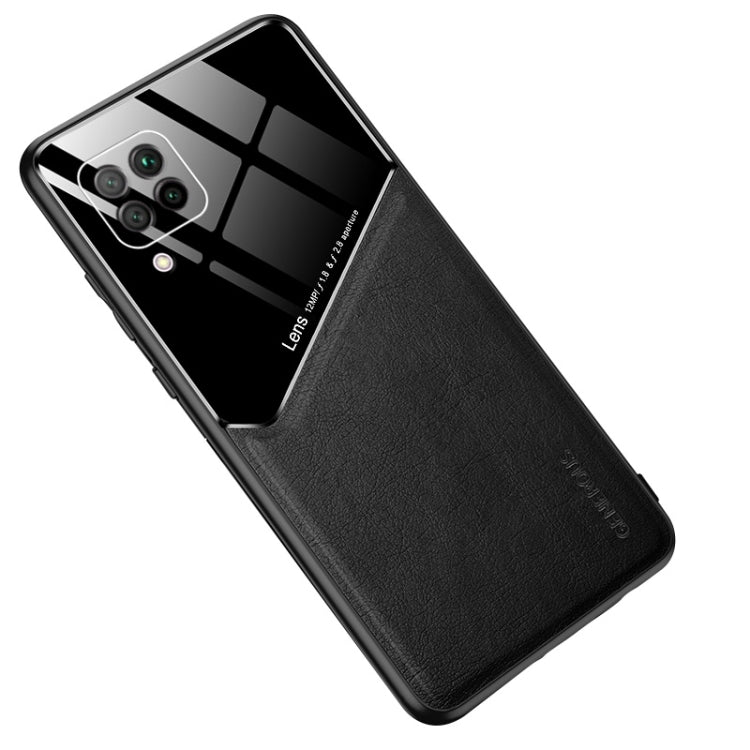 For Huawei nova 6 SE All-inclusive Leather + Organic Glass Protective Case with Metal Iron Sheet