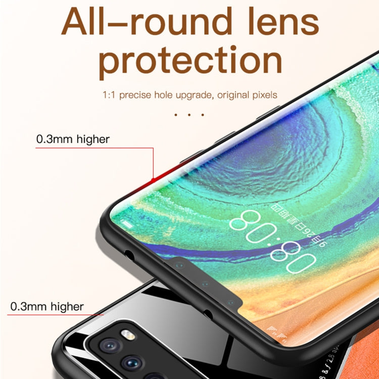 For Huawei nova 7 5G All-inclusive Leather + Organic Glass Protective Case with Metal Iron Sheet