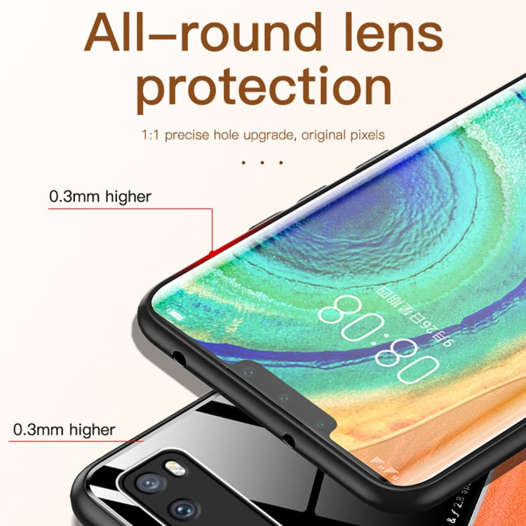 For Huawei nova 7 Pro 5G All-inclusive Leather + Organic Glass Protective Case with Metal Iron Sheet