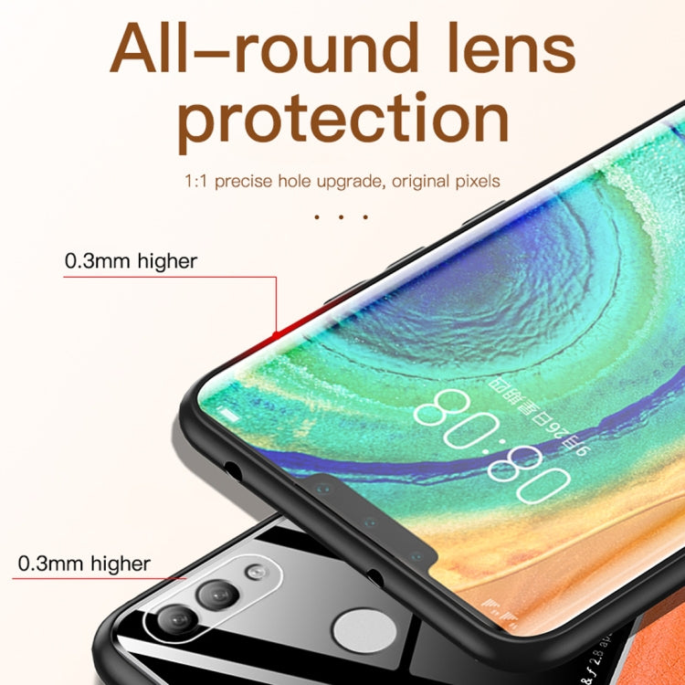 For Huawei Y9 (2018) All-inclusive Leather + Organic Glass Protective Case with Metal Iron Sheet