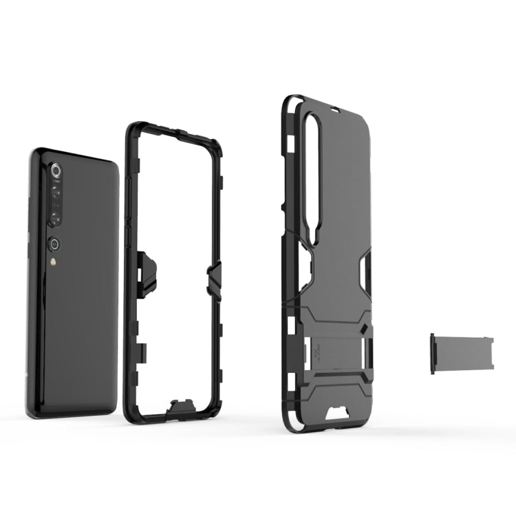 For Xiaomi Mi 10 Pro 5G PC + TPU Anti-fall Protective Case with Invisible Holder