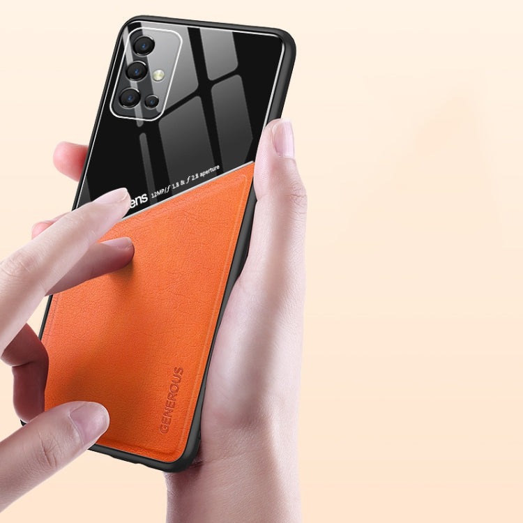 For Huawei Honor 30s All-inclusive Leather + Organic Glass Protective Case with Metal Iron Sheet