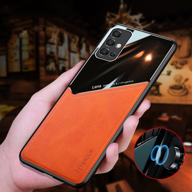 For Huawei Honor 30s All-inclusive Leather + Organic Glass Protective Case with Metal Iron Sheet