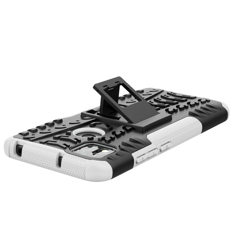 For Xiaomi Redmi 9C Tire Texture Shockproof TPU + PC Protective Case with Holder