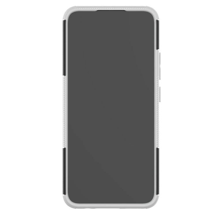 For OPPO Realme C15 Tire Texture Shockproof TPU + PC Protective Case with Holder