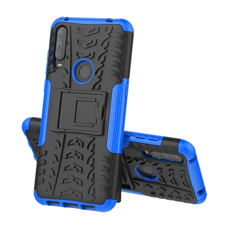 For Alcatel 3L (2020) Tire Texture Shockproof TPU + PC Protective Case with Holder