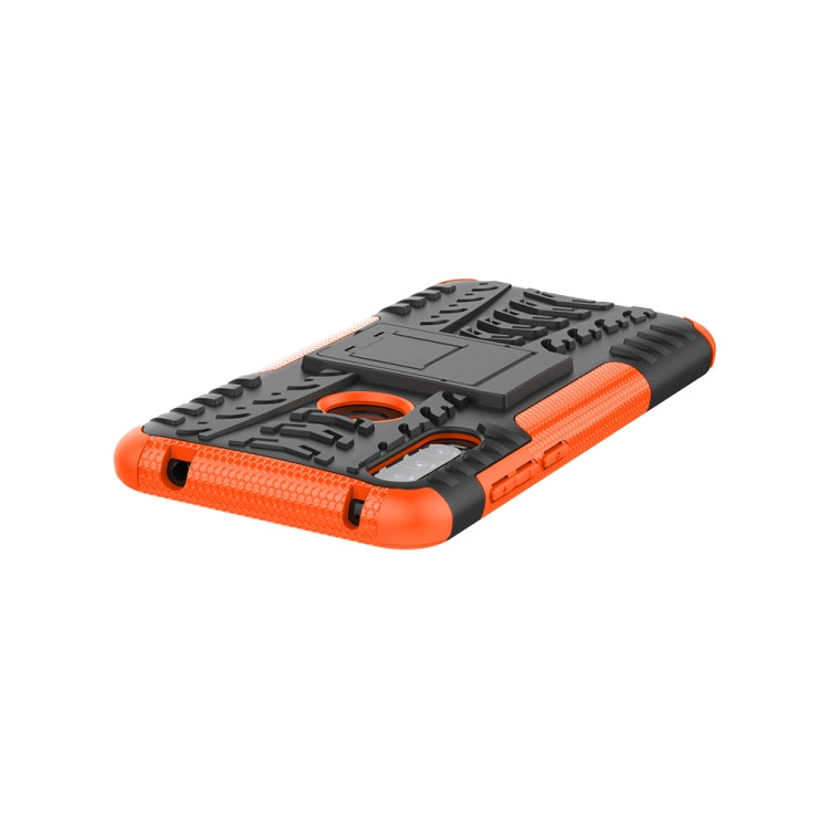 For Alcatel 3L (2020) Tire Texture Shockproof TPU + PC Protective Case with Holder