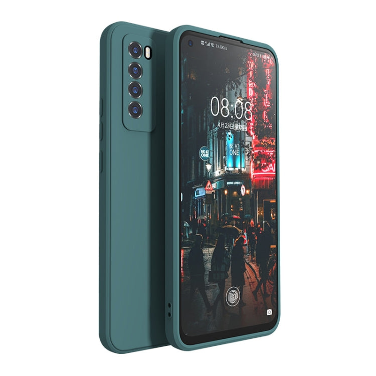 For Huawei Nova 7 Magic Cube Liquid Silicone Shockproof Full Coverage Protective Case