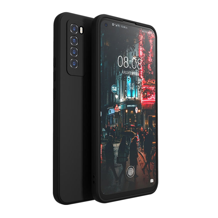 For Huawei Nova 7 Magic Cube Liquid Silicone Shockproof Full Coverage Protective Case