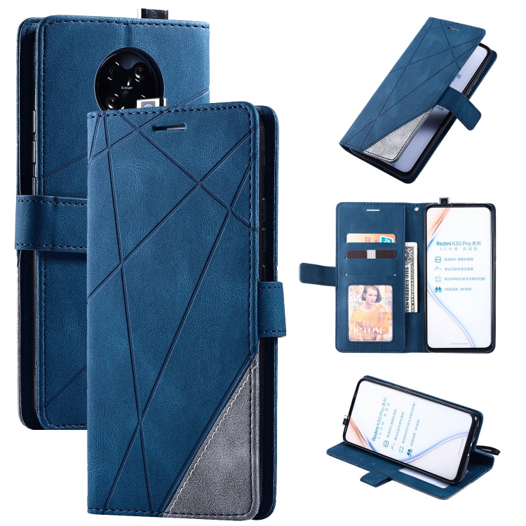 For Xiaomi Redmi K30 Pro Skin Feel Splicing Horizontal Flip Leather Case with Holder & Card Slots & Wallet & Photo Frame