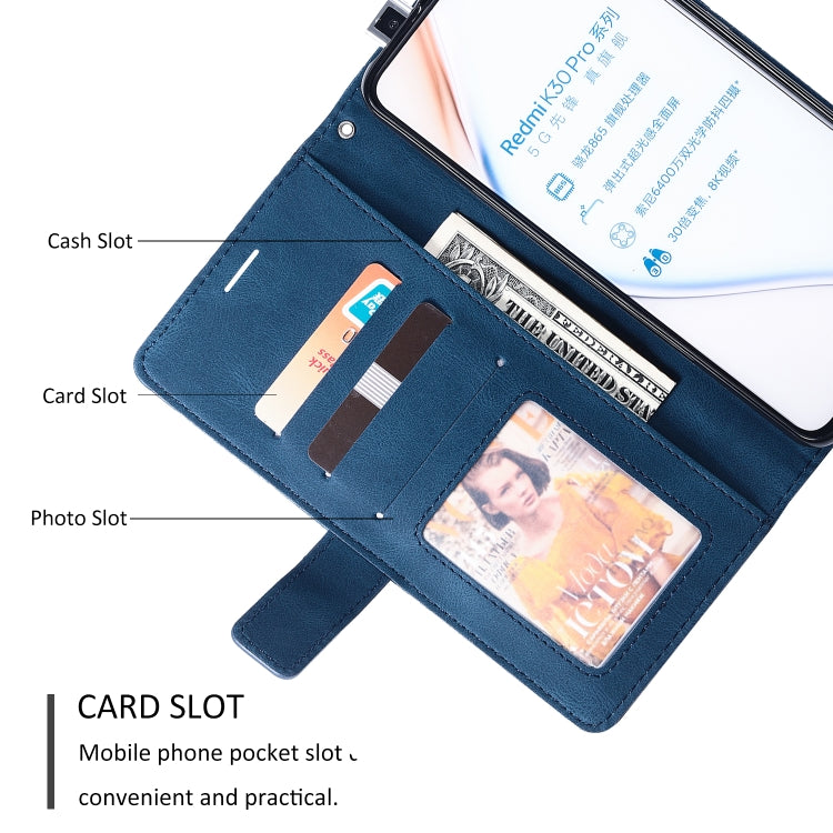 For Xiaomi Redmi K30 Pro Skin Feel Splicing Horizontal Flip Leather Case with Holder & Card Slots & Wallet & Photo Frame