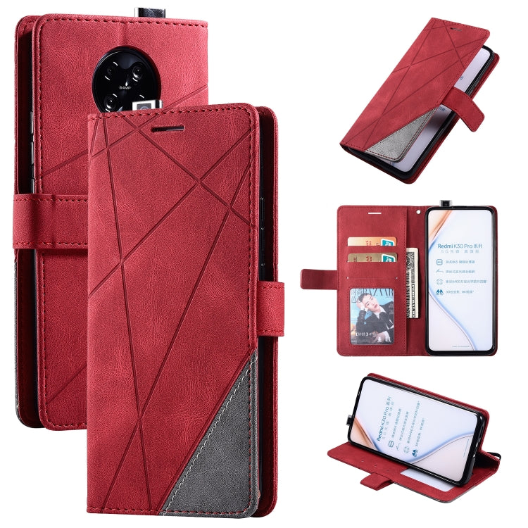 For Xiaomi Redmi K30 Pro Skin Feel Splicing Horizontal Flip Leather Case with Holder & Card Slots & Wallet & Photo Frame
