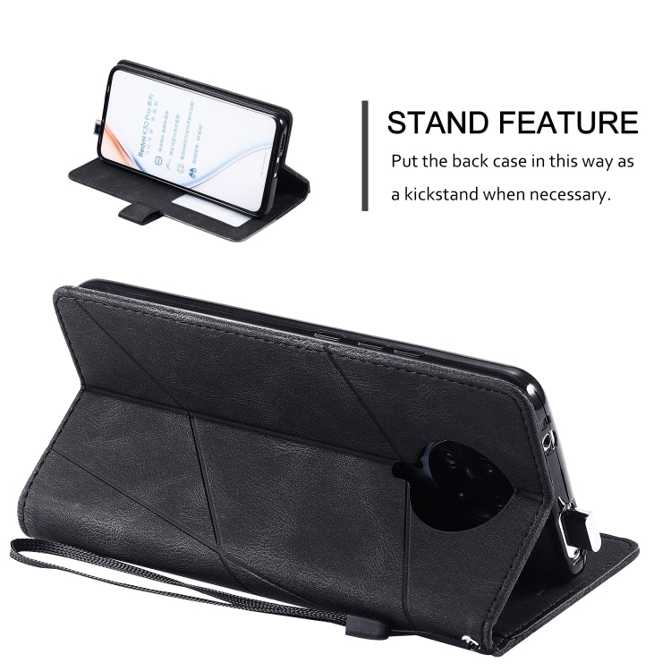 For Xiaomi Redmi K30 Pro Skin Feel Splicing Horizontal Flip Leather Case with Holder & Card Slots & Wallet & Photo Frame