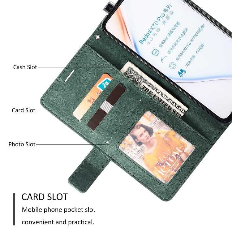 For Xiaomi Redmi K30 Pro Skin Feel Splicing Horizontal Flip Leather Case with Holder & Card Slots & Wallet & Photo Frame