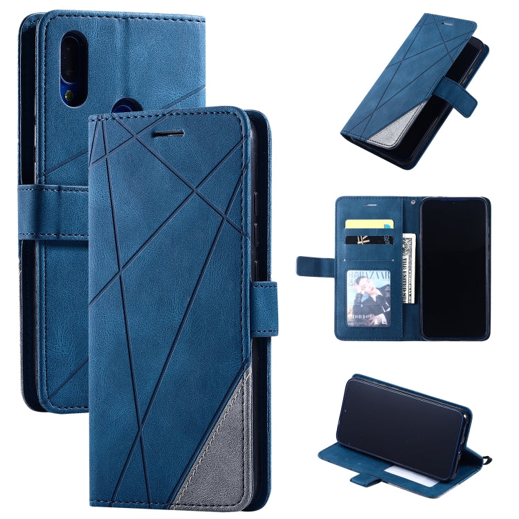 For Xiaomi Redmi Note 7 / Note 7 Pro Skin Feel Splicing Horizontal Flip Leather Case with Holder & Card Slots & Wallet & Photo Frame