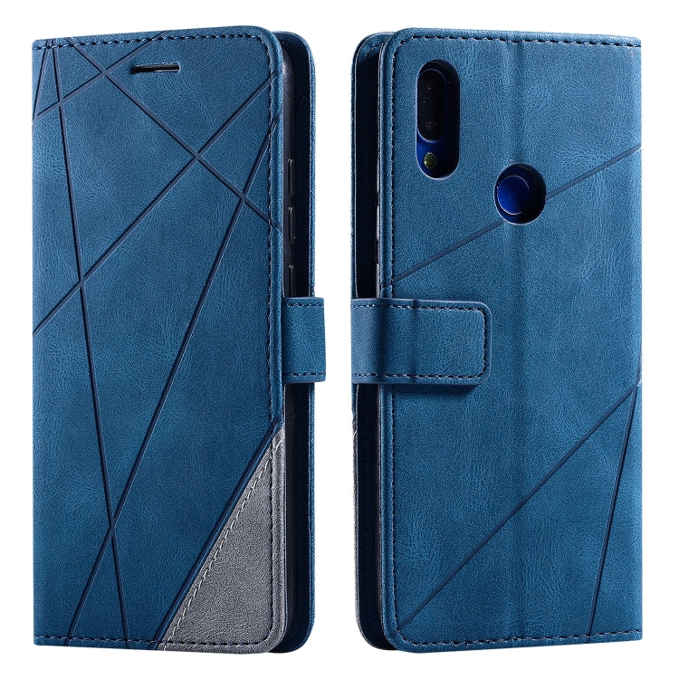 For Xiaomi Redmi Note 7 / Note 7 Pro Skin Feel Splicing Horizontal Flip Leather Case with Holder & Card Slots & Wallet & Photo Frame