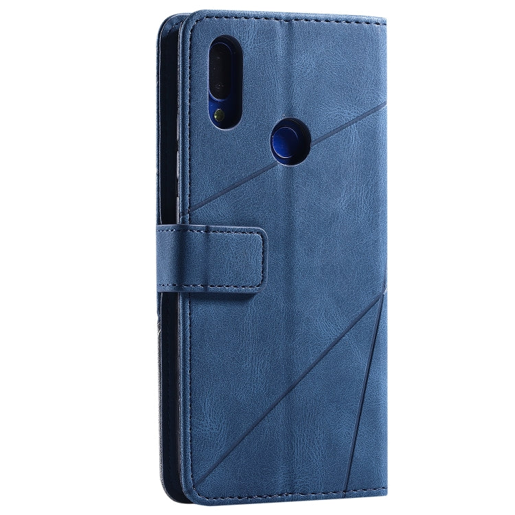 For Xiaomi Redmi Note 7 / Note 7 Pro Skin Feel Splicing Horizontal Flip Leather Case with Holder & Card Slots & Wallet & Photo Frame