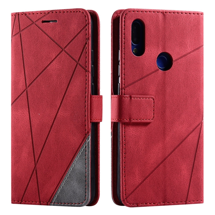 For Xiaomi Redmi Note 7 / Note 7 Pro Skin Feel Splicing Horizontal Flip Leather Case with Holder & Card Slots & Wallet & Photo Frame