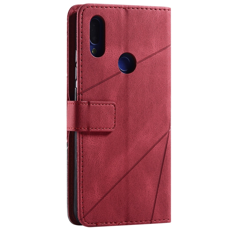 For Xiaomi Redmi Note 7 / Note 7 Pro Skin Feel Splicing Horizontal Flip Leather Case with Holder & Card Slots & Wallet & Photo Frame