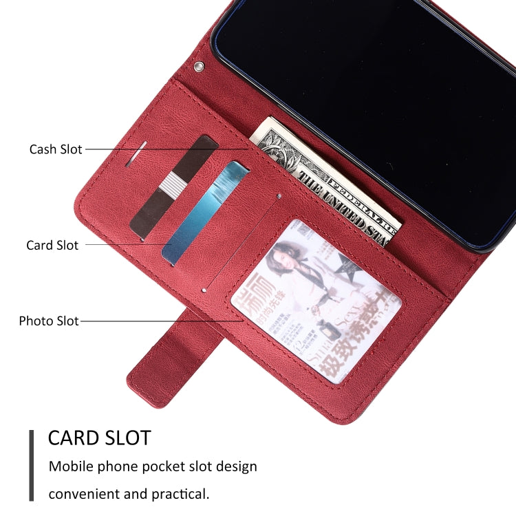 For Xiaomi Redmi Note 7 / Note 7 Pro Skin Feel Splicing Horizontal Flip Leather Case with Holder & Card Slots & Wallet & Photo Frame