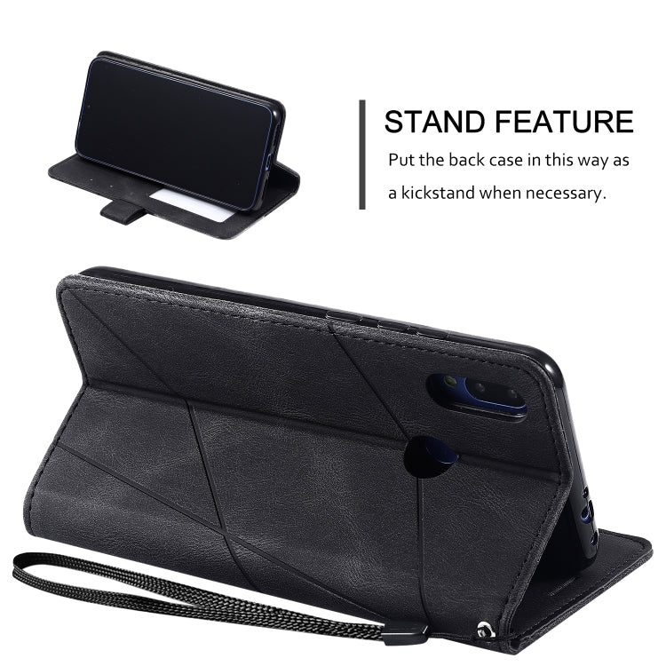 For Xiaomi Redmi Note 7 / Note 7 Pro Skin Feel Splicing Horizontal Flip Leather Case with Holder & Card Slots & Wallet & Photo Frame