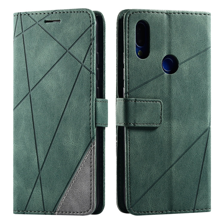 For Xiaomi Redmi Note 7 / Note 7 Pro Skin Feel Splicing Horizontal Flip Leather Case with Holder & Card Slots & Wallet & Photo Frame