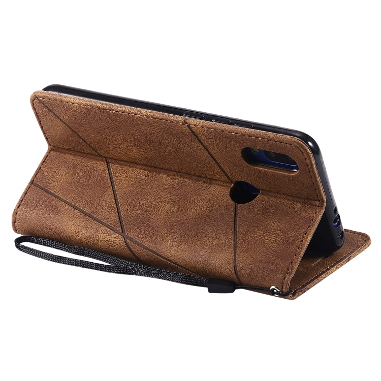 For Xiaomi Redmi Note 7 / Note 7 Pro Skin Feel Splicing Horizontal Flip Leather Case with Holder & Card Slots & Wallet & Photo Frame