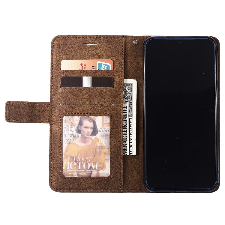 For Xiaomi Redmi Note 7 / Note 7 Pro Skin Feel Splicing Horizontal Flip Leather Case with Holder & Card Slots & Wallet & Photo Frame