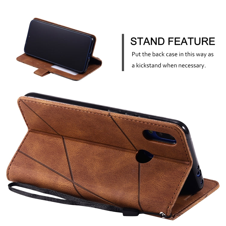 For Xiaomi Redmi Note 7 / Note 7 Pro Skin Feel Splicing Horizontal Flip Leather Case with Holder & Card Slots & Wallet & Photo Frame
