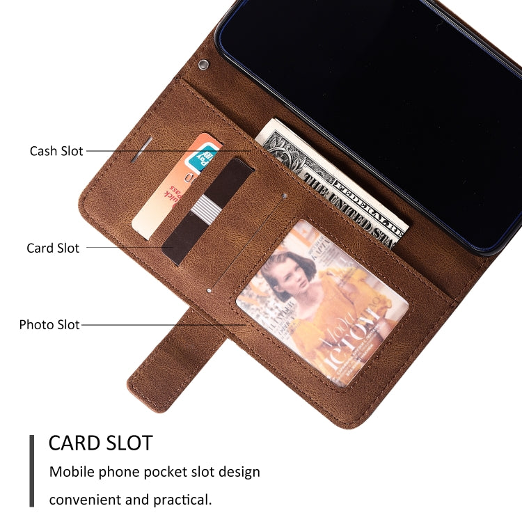 For Xiaomi Redmi Note 7 / Note 7 Pro Skin Feel Splicing Horizontal Flip Leather Case with Holder & Card Slots & Wallet & Photo Frame