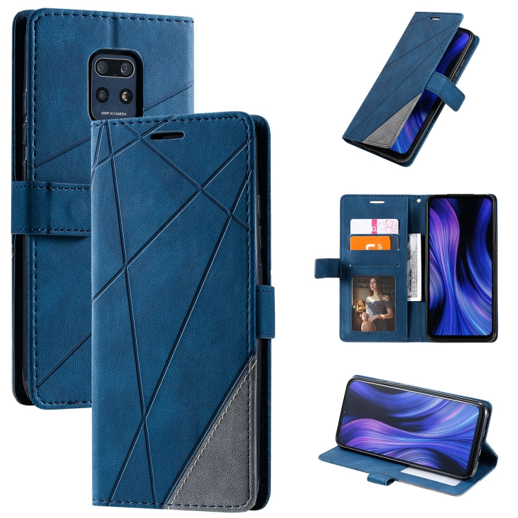 For Xiaomi Redmi 10X Pro 5G / 10X 5G Skin Feel Splicing Horizontal Flip Leather Case with Holder & Card Slots & Wallet & Photo Frame