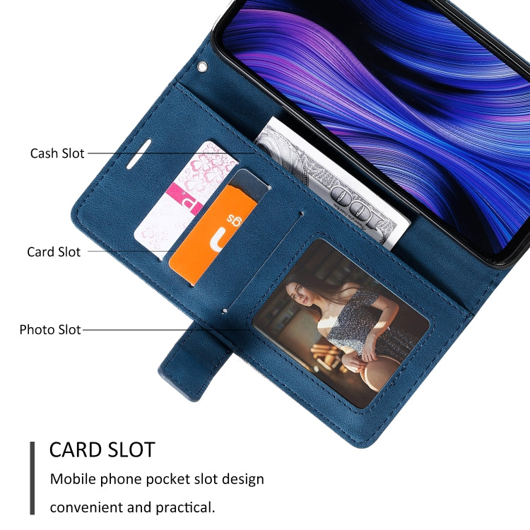 For Xiaomi Redmi 10X Pro 5G / 10X 5G Skin Feel Splicing Horizontal Flip Leather Case with Holder & Card Slots & Wallet & Photo Frame