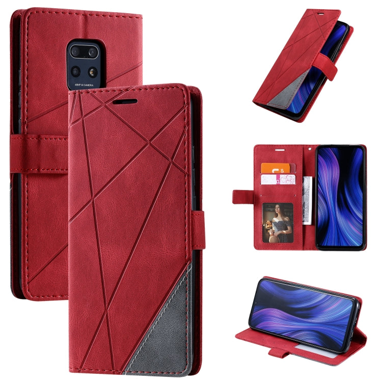For Xiaomi Redmi 10X Pro 5G / 10X 5G Skin Feel Splicing Horizontal Flip Leather Case with Holder & Card Slots & Wallet & Photo Frame