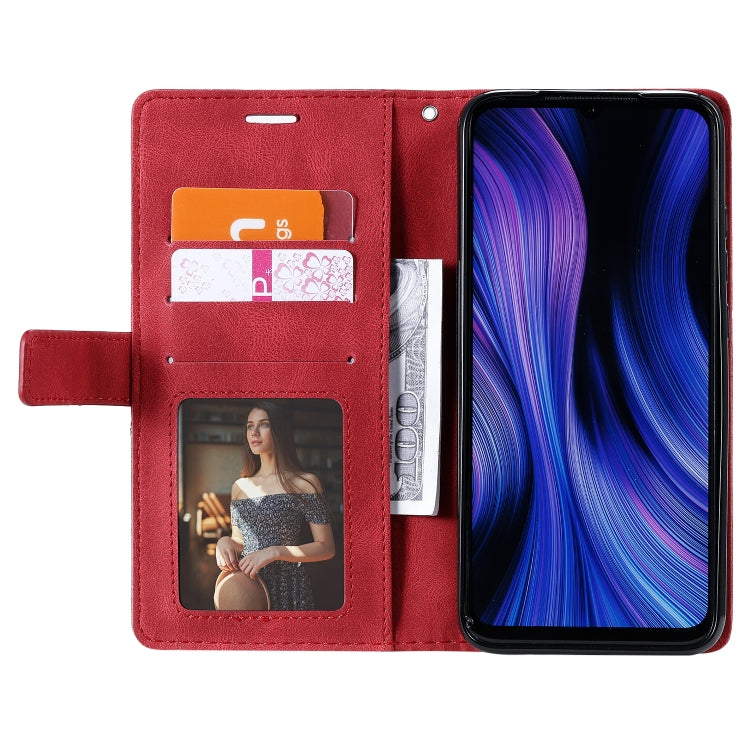 For Xiaomi Redmi 10X Pro 5G / 10X 5G Skin Feel Splicing Horizontal Flip Leather Case with Holder & Card Slots & Wallet & Photo Frame