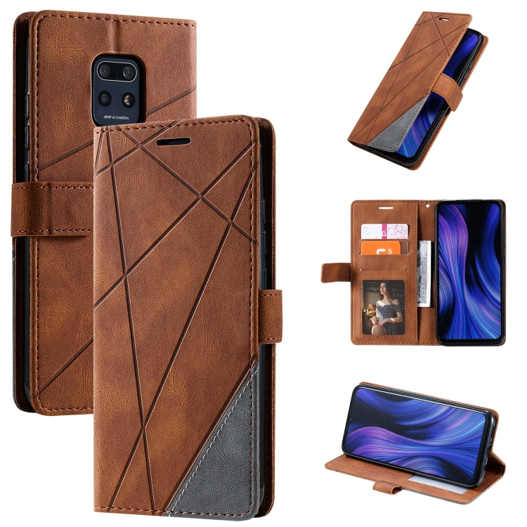 For Xiaomi Redmi 10X Pro 5G / 10X 5G Skin Feel Splicing Horizontal Flip Leather Case with Holder & Card Slots & Wallet & Photo Frame