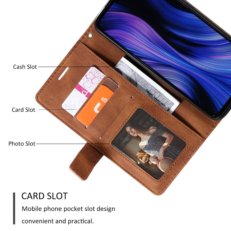For Xiaomi Redmi 10X Pro 5G / 10X 5G Skin Feel Splicing Horizontal Flip Leather Case with Holder & Card Slots & Wallet & Photo Frame