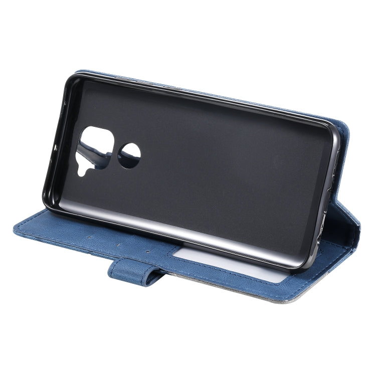 For Xiaomi Redmi Note 9 Skin Feel Splicing Horizontal Flip Leather Case with Holder & Card Slots & Wallet & Photo Frame