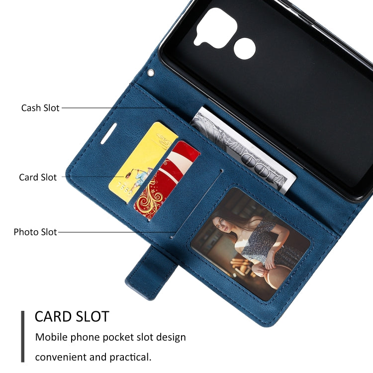 For Xiaomi Redmi Note 9 Skin Feel Splicing Horizontal Flip Leather Case with Holder & Card Slots & Wallet & Photo Frame