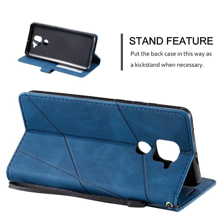 For Xiaomi Redmi Note 9 Skin Feel Splicing Horizontal Flip Leather Case with Holder & Card Slots & Wallet & Photo Frame