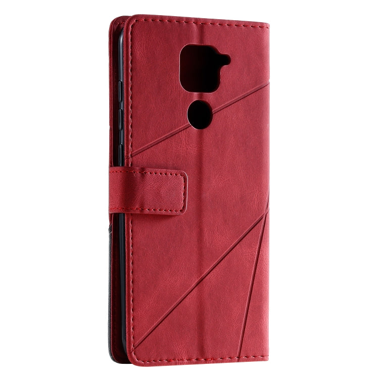 For Xiaomi Redmi Note 9 Skin Feel Splicing Horizontal Flip Leather Case with Holder & Card Slots & Wallet & Photo Frame