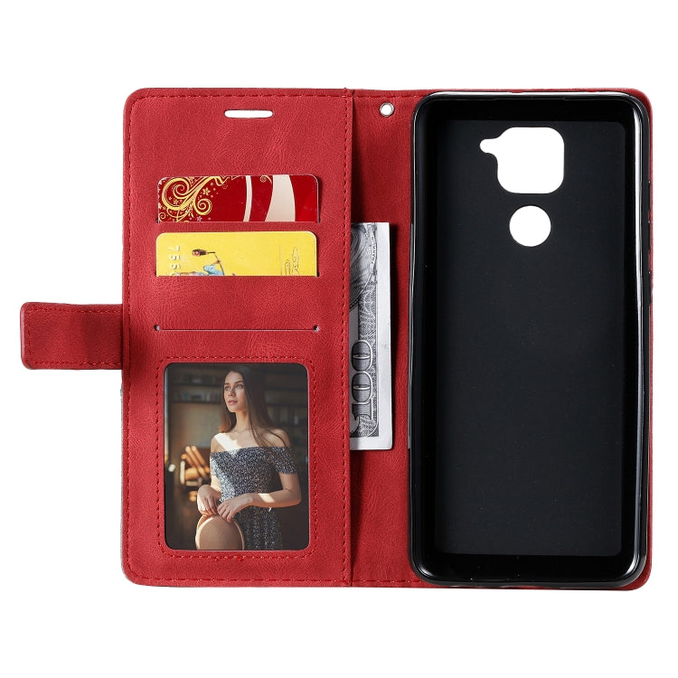 For Xiaomi Redmi Note 9 Skin Feel Splicing Horizontal Flip Leather Case with Holder & Card Slots & Wallet & Photo Frame