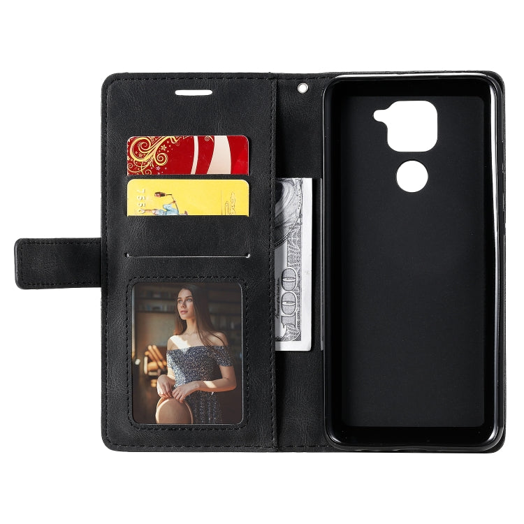 For Xiaomi Redmi Note 9 Skin Feel Splicing Horizontal Flip Leather Case with Holder & Card Slots & Wallet & Photo Frame