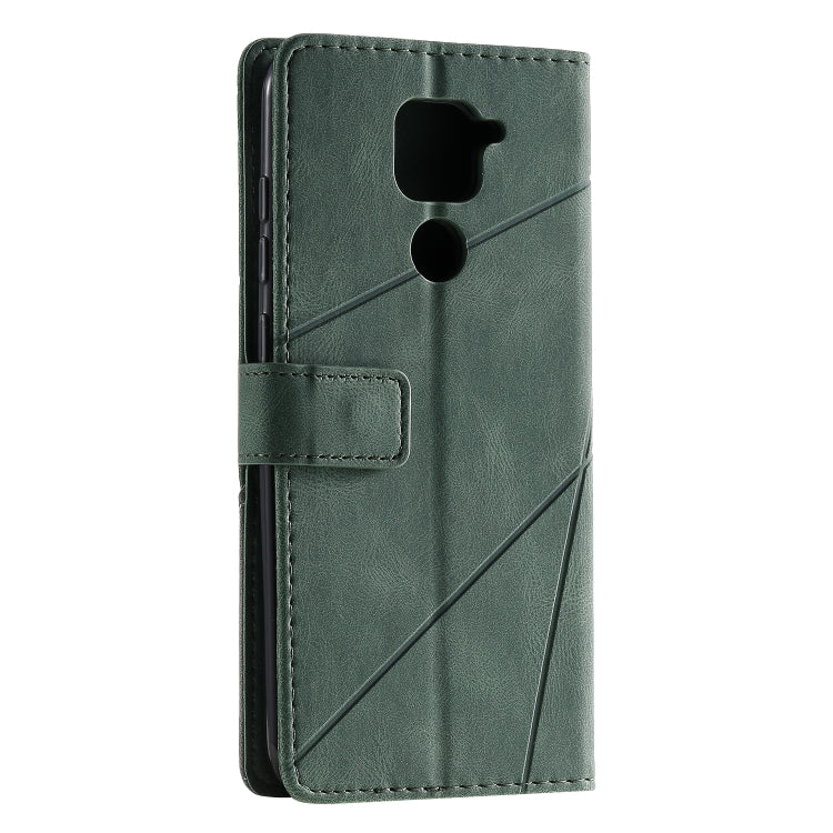 For Xiaomi Redmi Note 9 Skin Feel Splicing Horizontal Flip Leather Case with Holder & Card Slots & Wallet & Photo Frame
