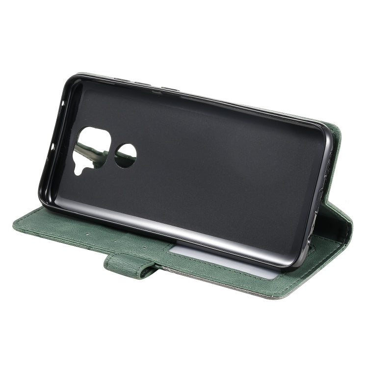 For Xiaomi Redmi Note 9 Skin Feel Splicing Horizontal Flip Leather Case with Holder & Card Slots & Wallet & Photo Frame