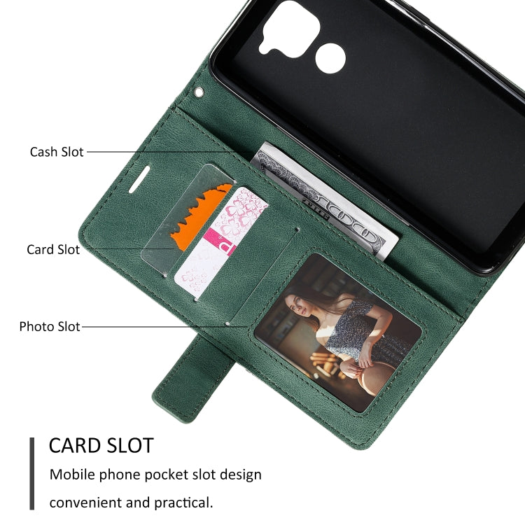 For Xiaomi Redmi Note 9 Skin Feel Splicing Horizontal Flip Leather Case with Holder & Card Slots & Wallet & Photo Frame