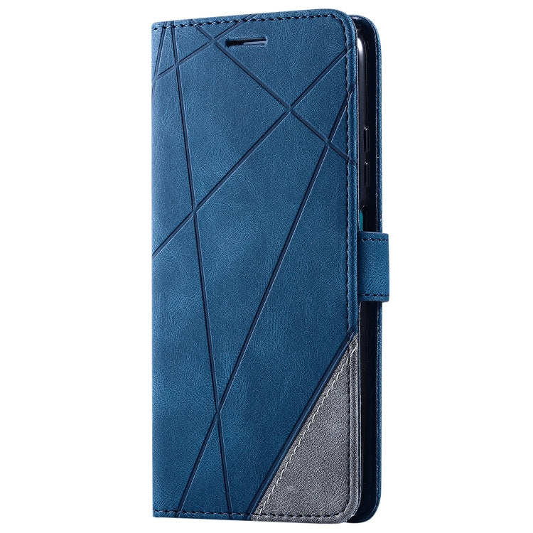 For Huawei P40 Lite Skin Feel Splicing Horizontal Flip Leather Case with Holder & Card Slots & Wallet & Photo Frame